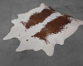 Exotic Cowhide Rug - Actual Picture - Size 7.2x6.8'