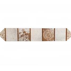 Cowhide Table Runner - Brown and White  - Table Decoration - Western Decor