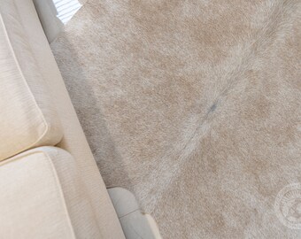 牛革ラグ、ベージュ - M/L/XXL - 厳選されたユニークな商品 - Etsy 日本