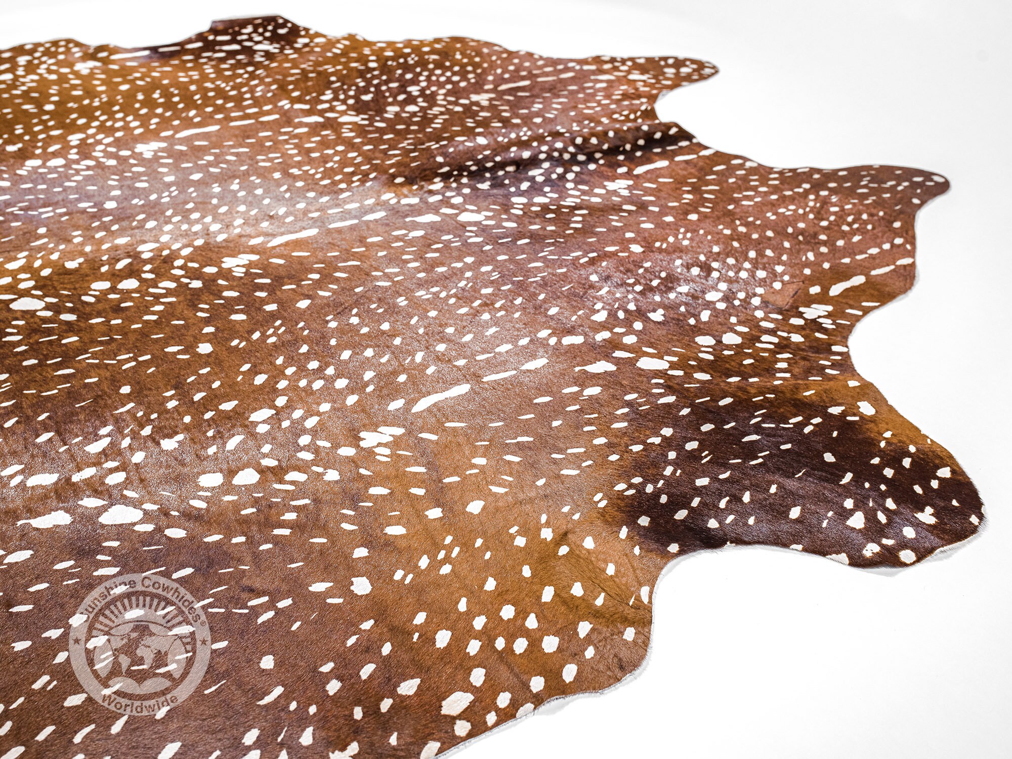 Axis Deer Printed Antelope Hide on Cowhide Rug Top Quality Etsy