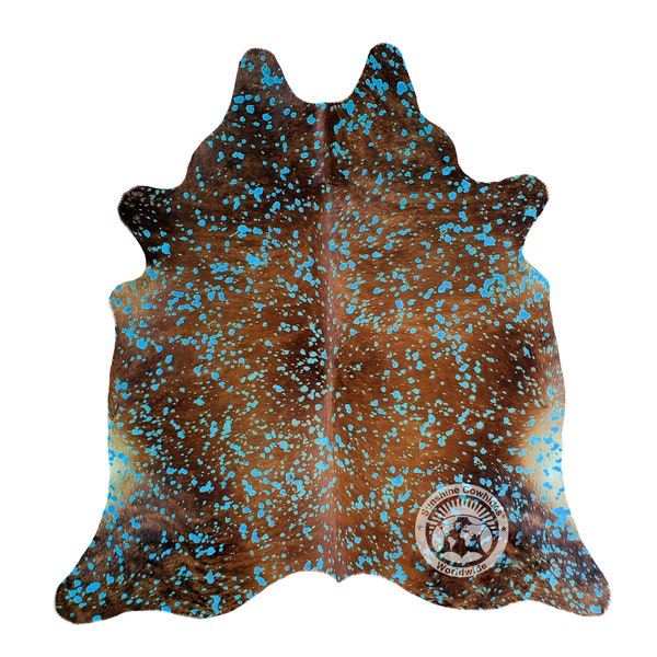 Acid Wash Cowhide Rug Etsy