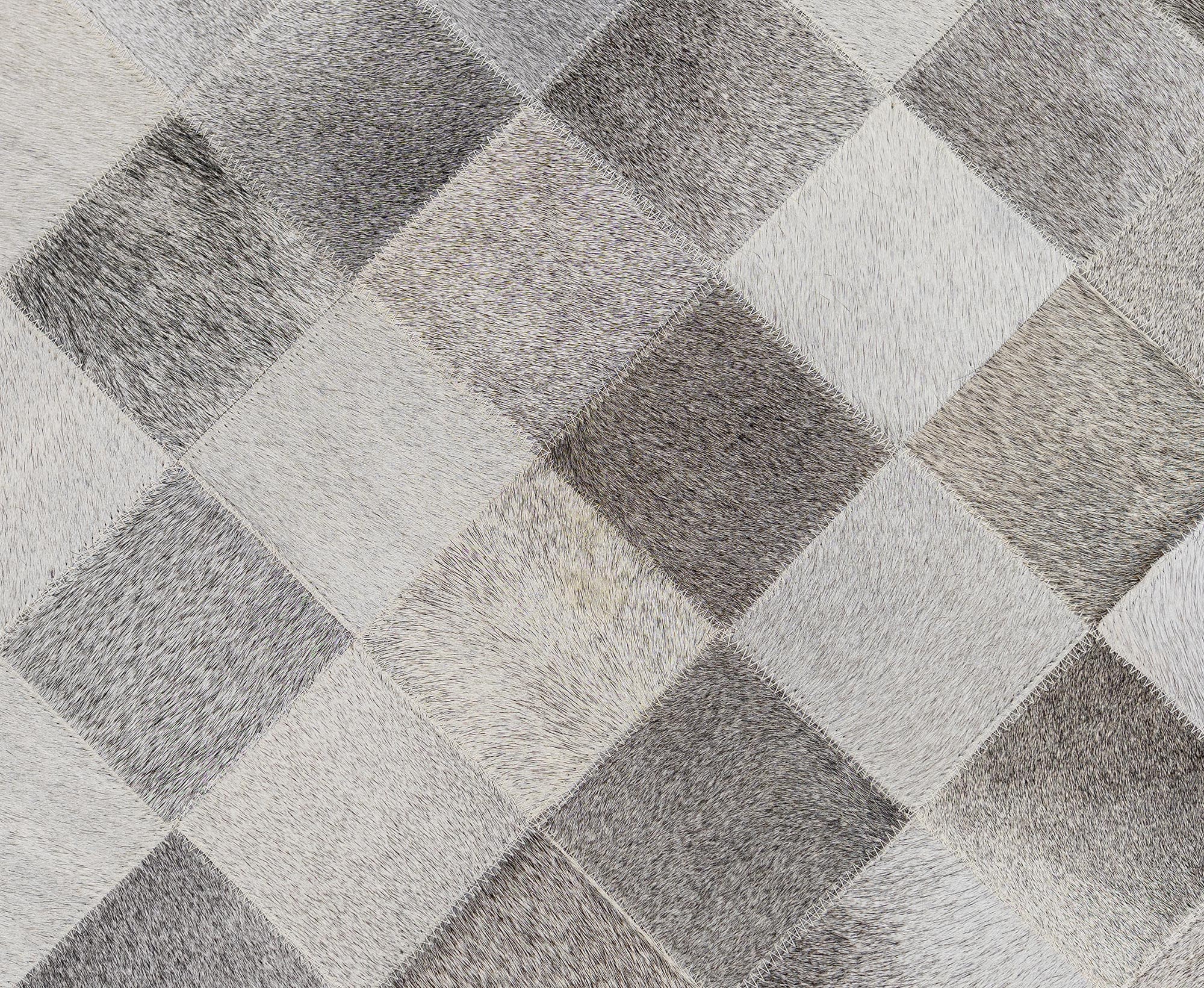 24x35 Rug Cowhide Patchwork Rug - Handmade Bedside and Floor Mat - Size 24x35 ...