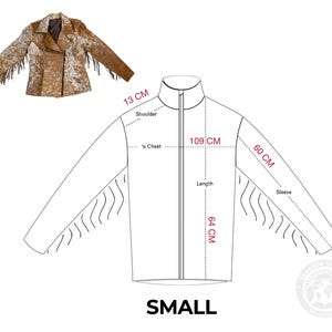 Cowhide Leather Jacket with Fringe – Women’s Size 6 (Small) image 9