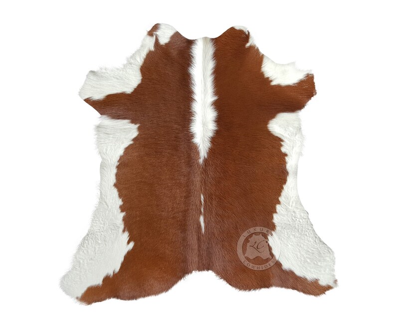 Calfskin Hereford Calf Hide Cow Skin Cowhide Rug Leather Area Etsy