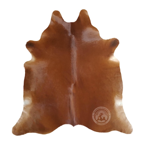 Real Cowhide Rug Brown - Size 6x7-8'