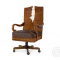 Leather Executive Office Chair – Western Style Office Decor