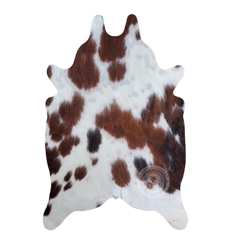 Tricolor Kohudsmatta - Liten Kohud - Western Style - Mini Hud 60x90 cm bild 6