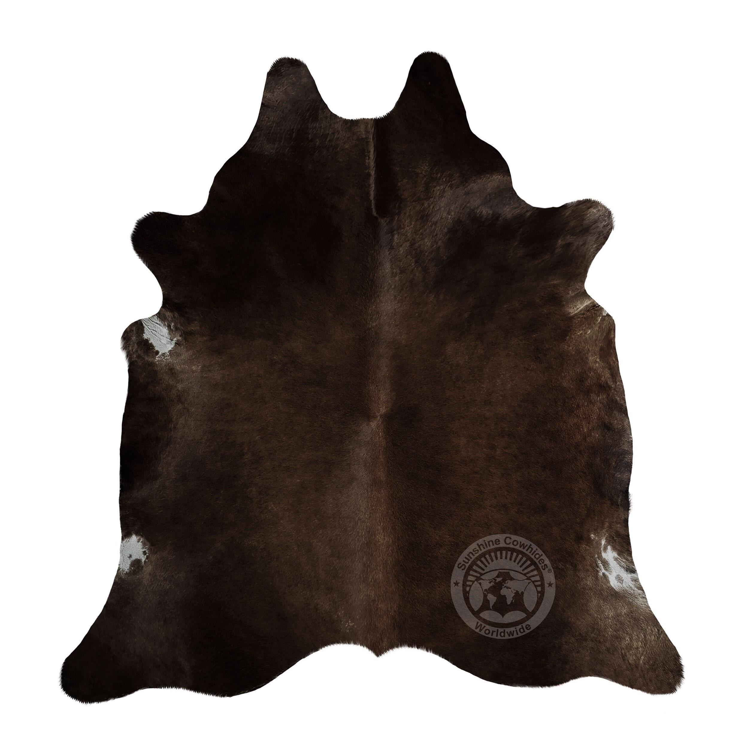 ブラウン牛革ラグ - M/L/XXL - Etsy 日本