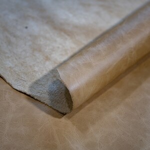 Honey Full Grain Leather Scrap: Upholstery Sheets