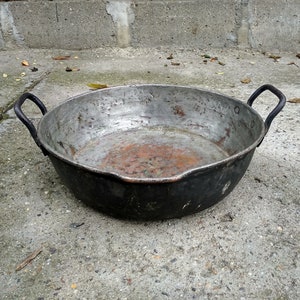 Old copper tray - Antique copper tray - Large Copper Tray - Copper plate - Natural patina plate - Antique copper tray with handles