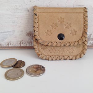 Echtleder Geldbörse - Vintage Leder Geldbörse - Münzen und banknoten Brieftasche - Vintage Münzbörse - Kleiner Leder Geldbeutel - Portemonnaie