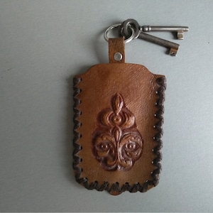 Echtleder Schlüsseletui - Vintage Leder Schlüsseletui - Schlüsseletui - Echtleder Schlüsselanhänger - Schlüsselanhänger -Leder Schlüsselhalter -Vintage Schlüsselmappe