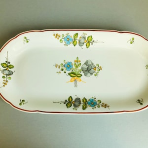Vintage Villeroy & Boch Louisiana ovale serveerschaal - Villeroy en Boch Louisiana - Villeroy en Boch ovale serveerschaal