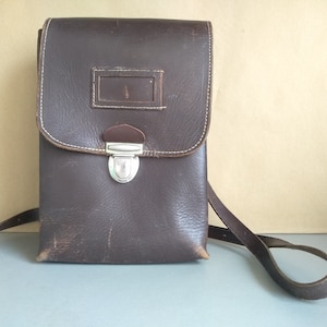 Bolso Militar Vintage - Bolso del Ejército Búlgaro - Bolso del Ejército Búlgaro - Bolso para artículos - Bolso de cuero - Bolso militar vintage