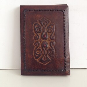 Libreta de cuero genuino - Portafolio de cuero genuino - Portafolio de cuero vintage - Portadocumentos - Carpeta de cuero - Portafolio de negocios