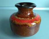 Vintage Swedish Gabriel ceramic Vase - Glazed ceramic vase - Gabriel ceramik - Gabriel ceramik sweden decorative pottery vase