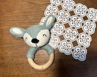 Handmade crochet rattle