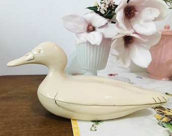 Vintage ceramic duck box - (24)