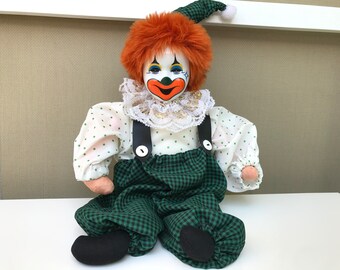 large porcelain clown dolls