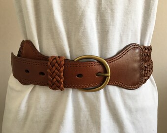 Le Donne Vintage Singola//Doppia Fibbia Cintura Western Donna PU pelle cucita in vita 25mm