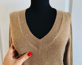 J. Crew 100% cashmere women sweater - J. Crew V neck sweater cashmere sweater - J Crew Collection Italian Cashmere Pullover (1)