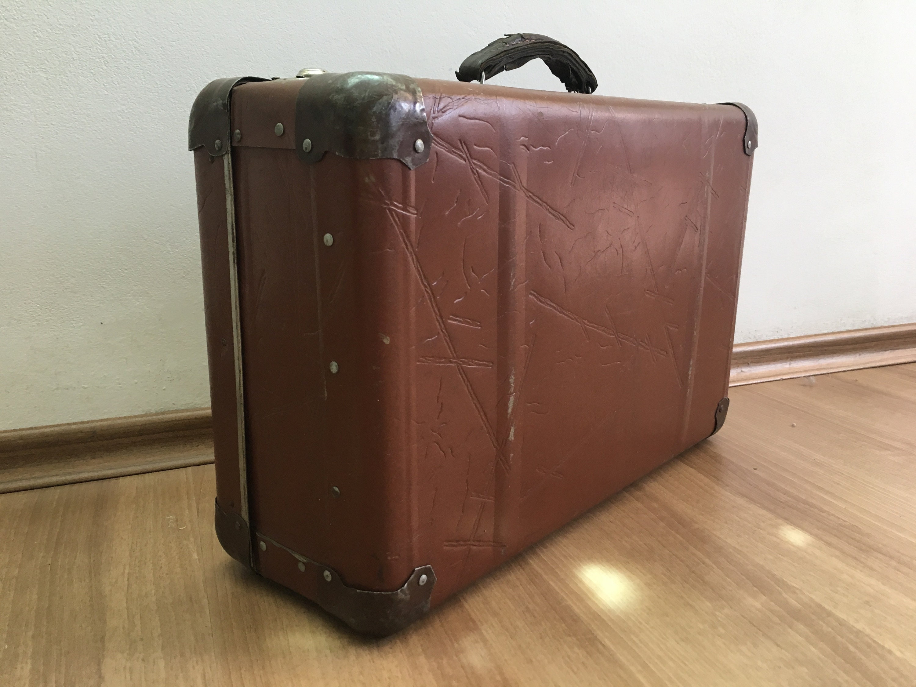 vintage travel suitcase