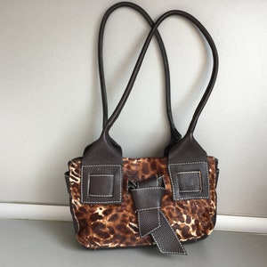 Tristano Onofri handbag - Leopard cow hair bag