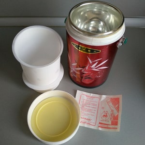 Isolierbehälter - Vintage Lebensmittelbehälter - Behälter für die Aufbewahrung von Lebensmitteln - Picknick Thermos - Lunchbehälter