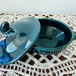 Vintage ceramic bowl with lid and handle - Sugar bowl with lid and handle - Ceramic box - Jewelry box - Trinket box