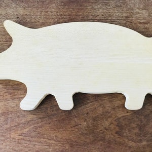 Wooden pig cutting board - Pig cutting board - Cutting board