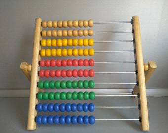 Large Wooden abacus - Educational Abacus - Large abacus - old calculator - New Abacus - Gift idea for kids - Wooden abacus