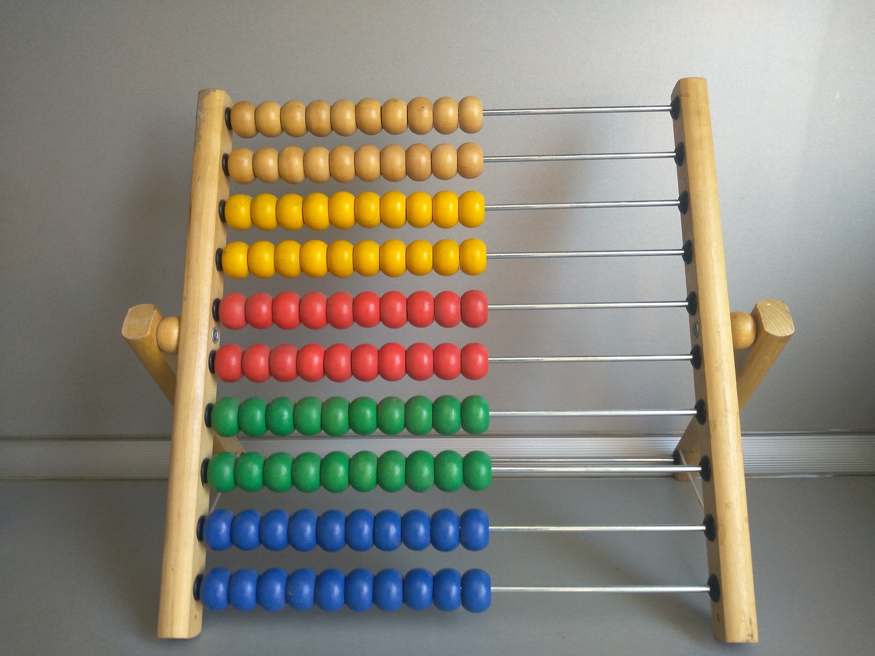 Large Wooden Abacus Educational Abacus Large Abacus Old