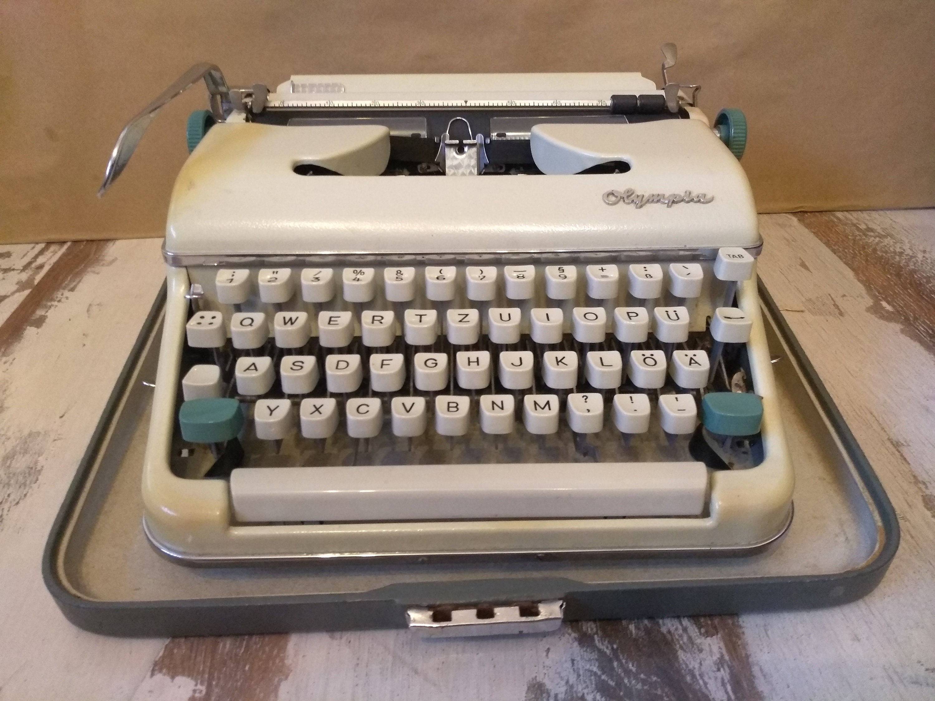 Vintage Typewriter Olympia Typewriter Olympia Working Etsy