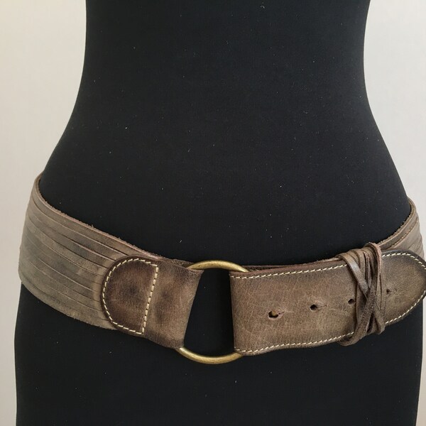 Vintage genuine leather belt