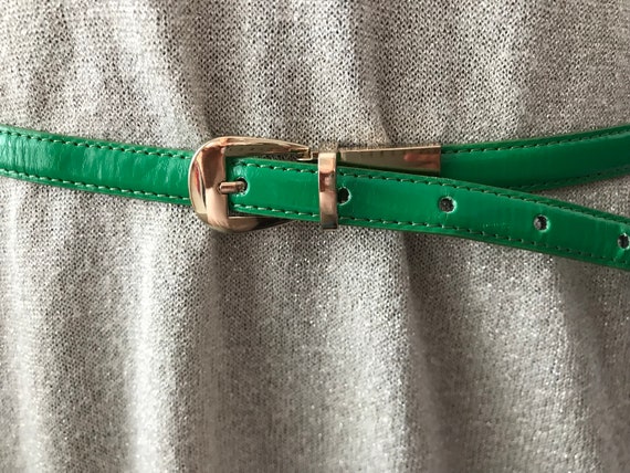 Green Slim Belt Green Belt Women Green Belt Etsy Canada