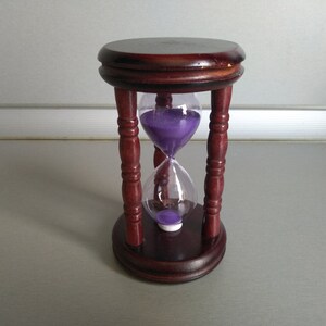 Hourglass Sand Clock Sand Timer Sand Glass Wood - Etsy
