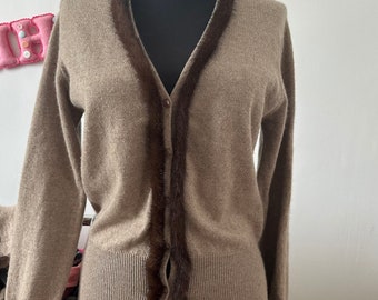 FTC Cashmere sweater with mink fur