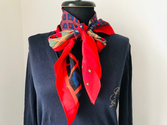 MARJA KURKI silk scarf - Designer silk scarf - image 7