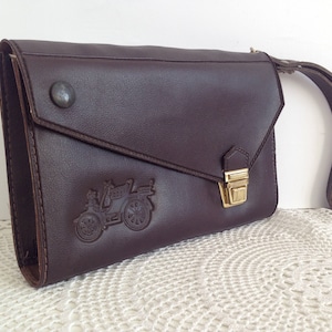 JAMAIS UTILISÉ - sac à main vintage pour homme - sac de poignet - sac pour homme vintage - pochette - sac à main pour homme - sac d'argent pour document - sac en simili cuir pour homme