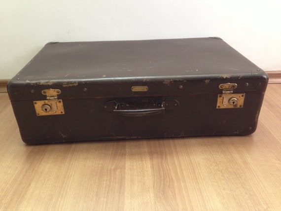 Antique suitcase - Vintage suitcase - Vintage Lugg