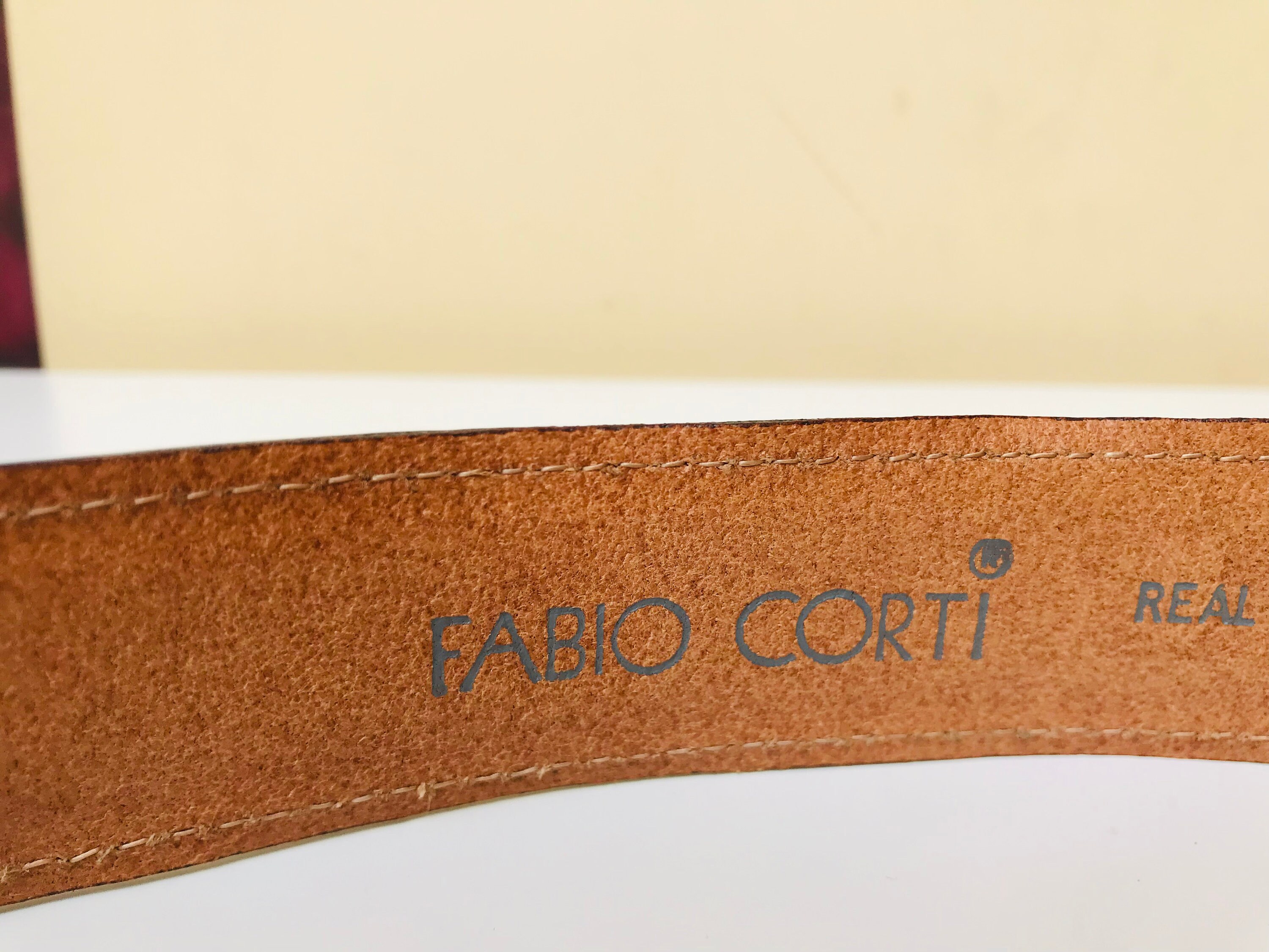 ヴィンテージ ファビオ コルティ イタリアン ベルト - ファビオ