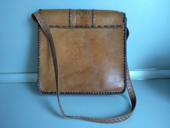 Vintage Genuine leather bag - Bag Of Genuine Calf… - image 4