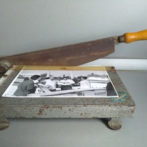Blades photo cutter - Vintage photo guillotine - cutter for photos - blade cutter for photos - photo cutter - guillotine tool