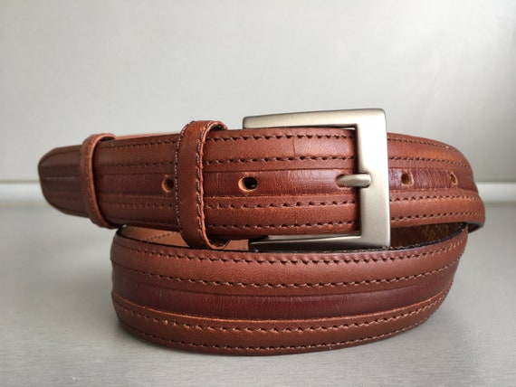 Never Used - CUIR VERITABLE Genuine Leather Dark Brown Belt  display picture 3