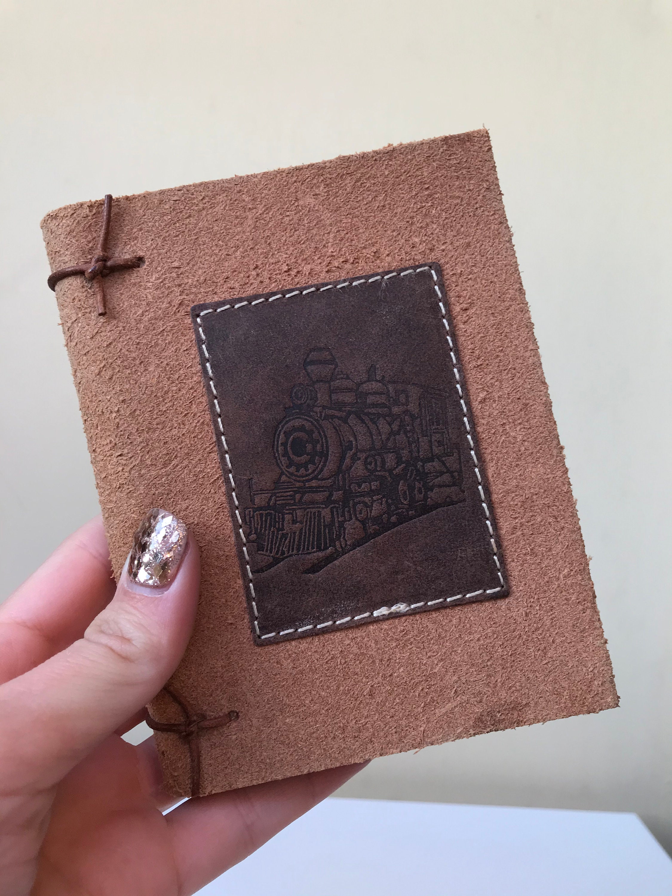 Notebook With Genuine Leather Cover Etsy