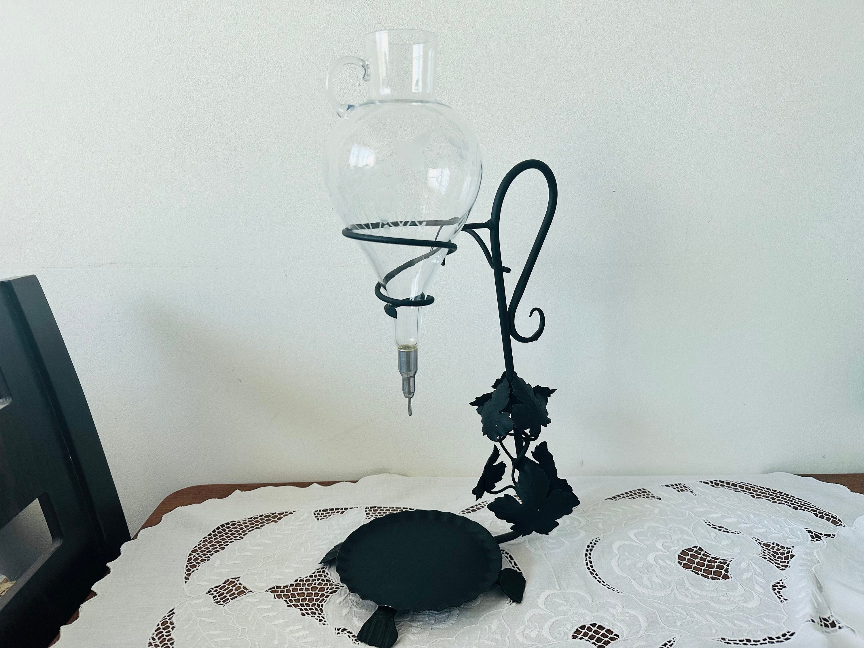 Vintage Wine Aerator With Wrought Iron Stand Featuring Vine Etsy