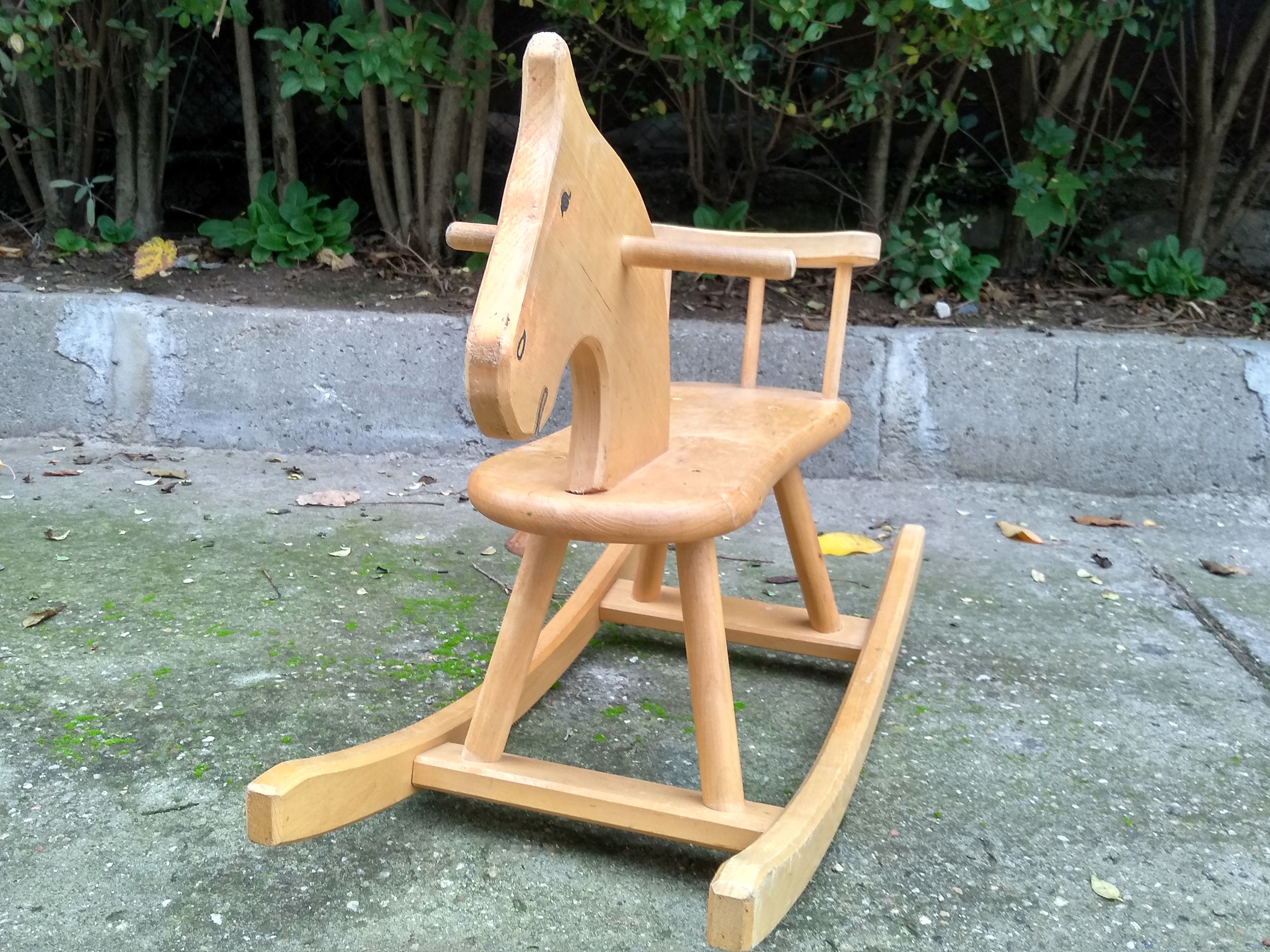 Vintage Children Rocking Horse - Handmade Children Horse Toy - Handmade ...