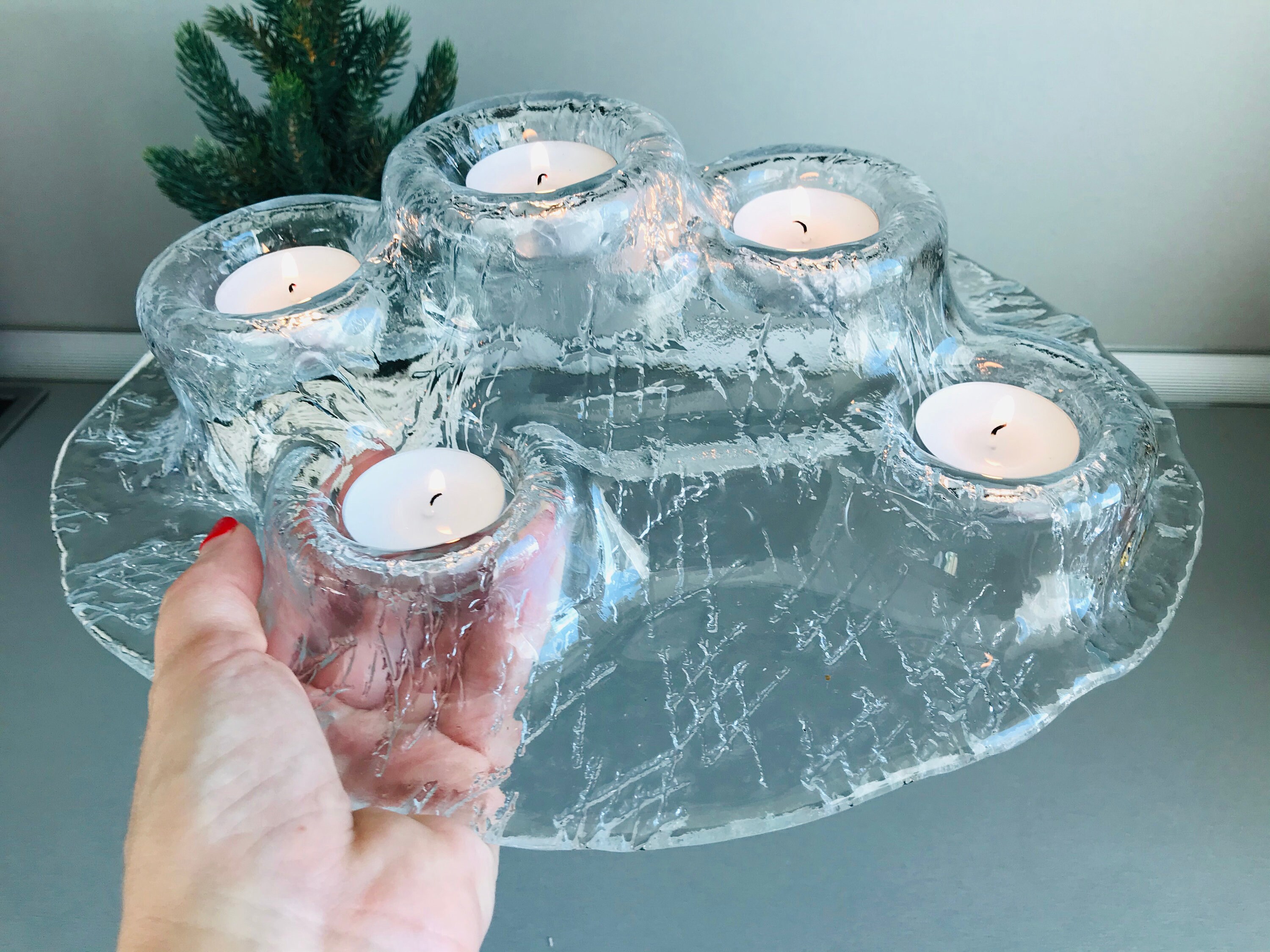 Vintage Muurla candle holder Meri Lasi volcano candle holder Etsy