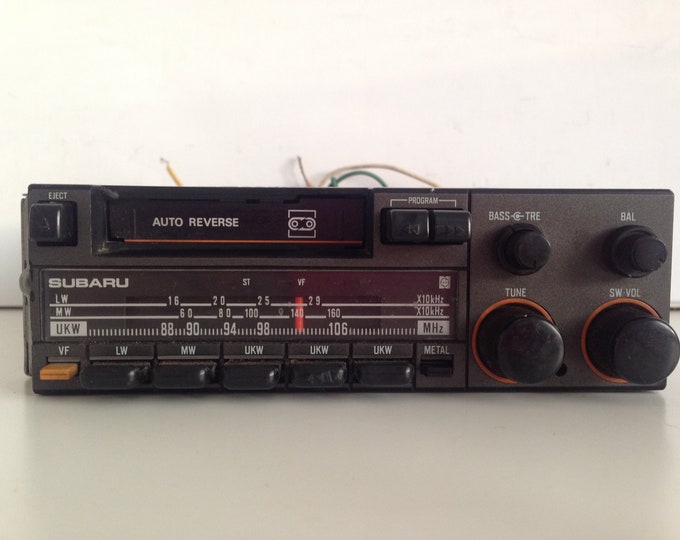 Retro Car Radio Car Radio Vintage Car Radio Made in Japan SUBARU Radio