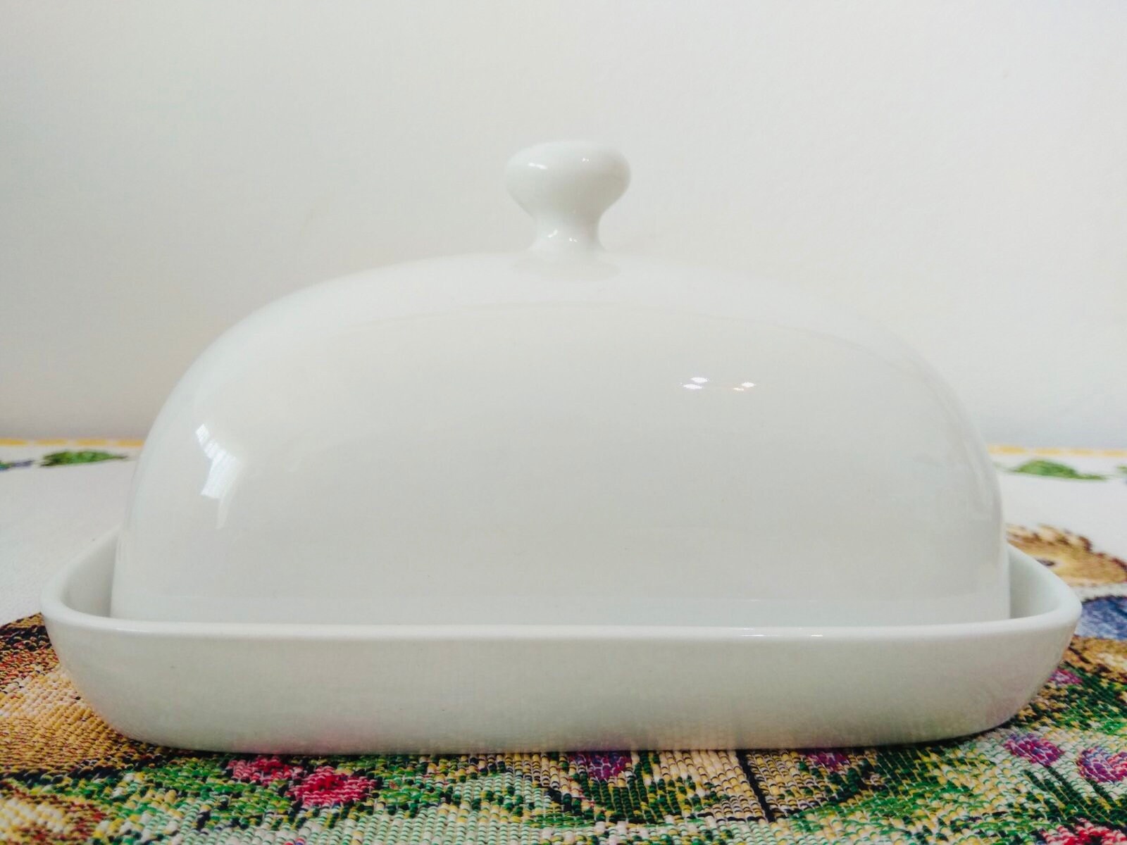 IKEA White Butter Dish White Porcelain Butter Dish Etsy